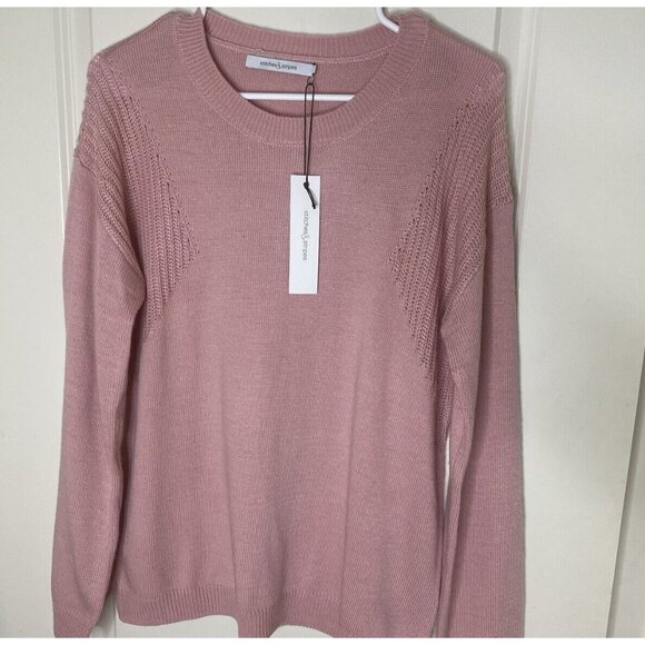 Stitches & Stripes Sweaters - NWT Stitches & Stripes L Pink Wool Blend Crewneck Sweater Soft Cozy Revolve